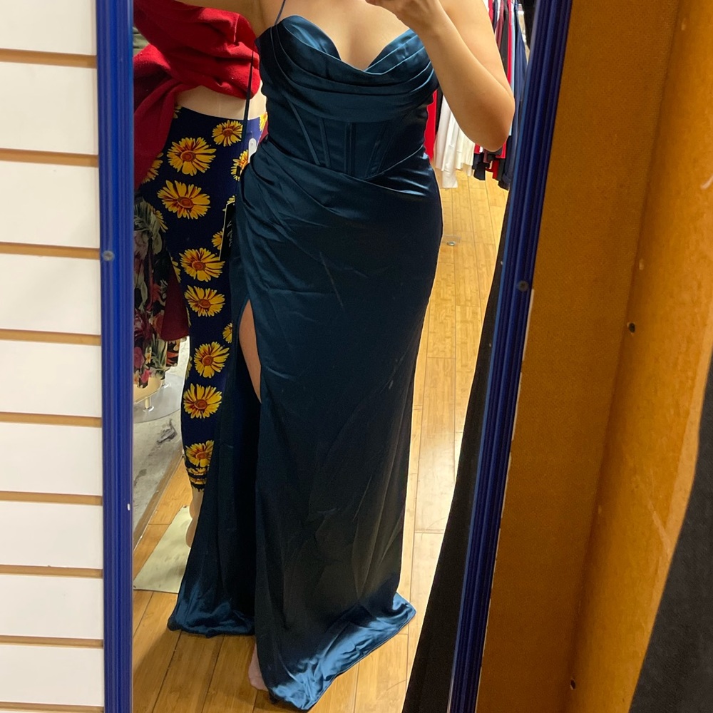 Blue gown
